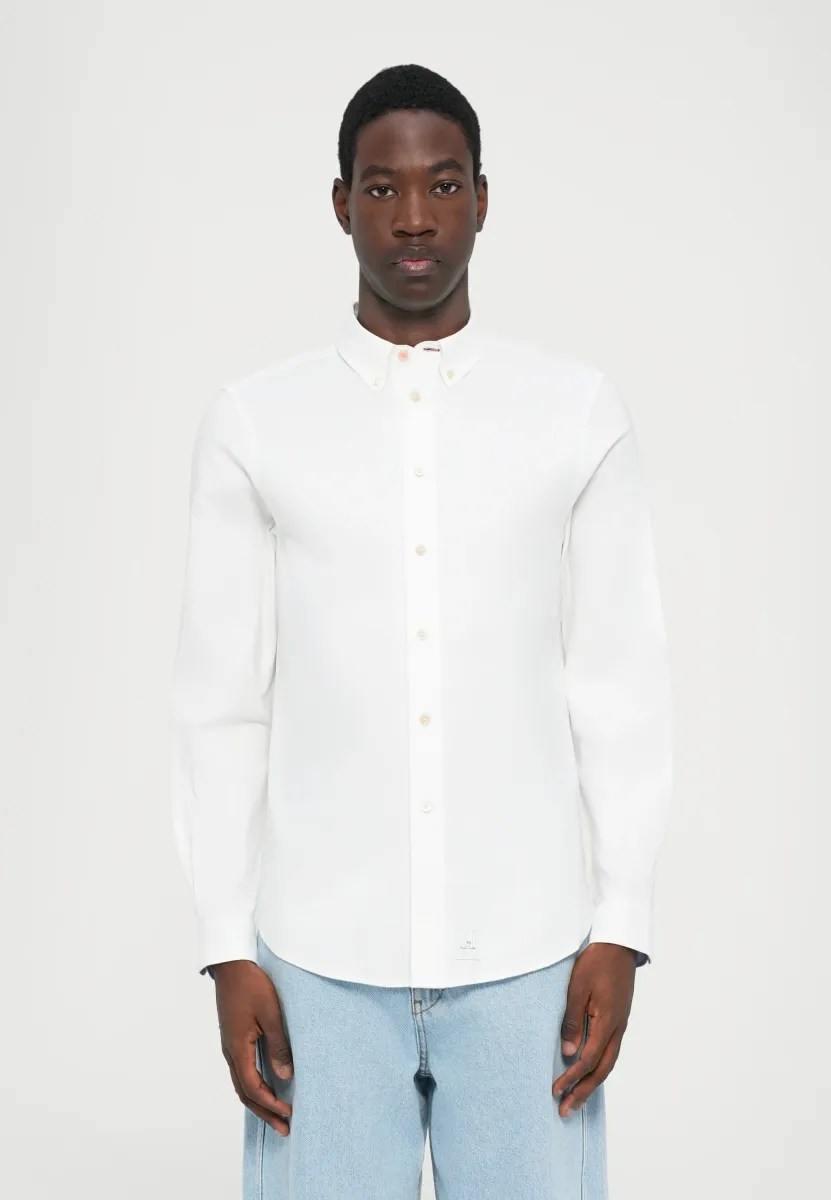 TAILORED FIT STITCH CUFF - Hemd - white