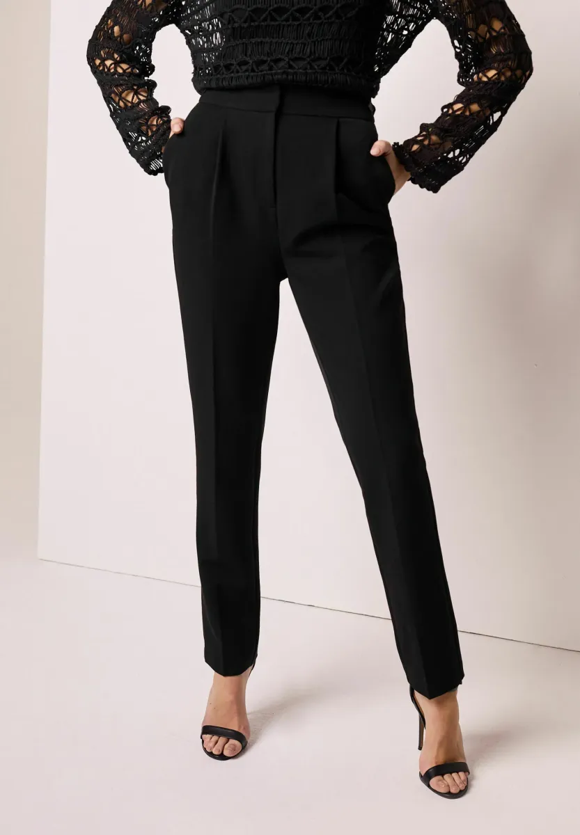 TAILORED HOURGLASS - Stoffhose - black