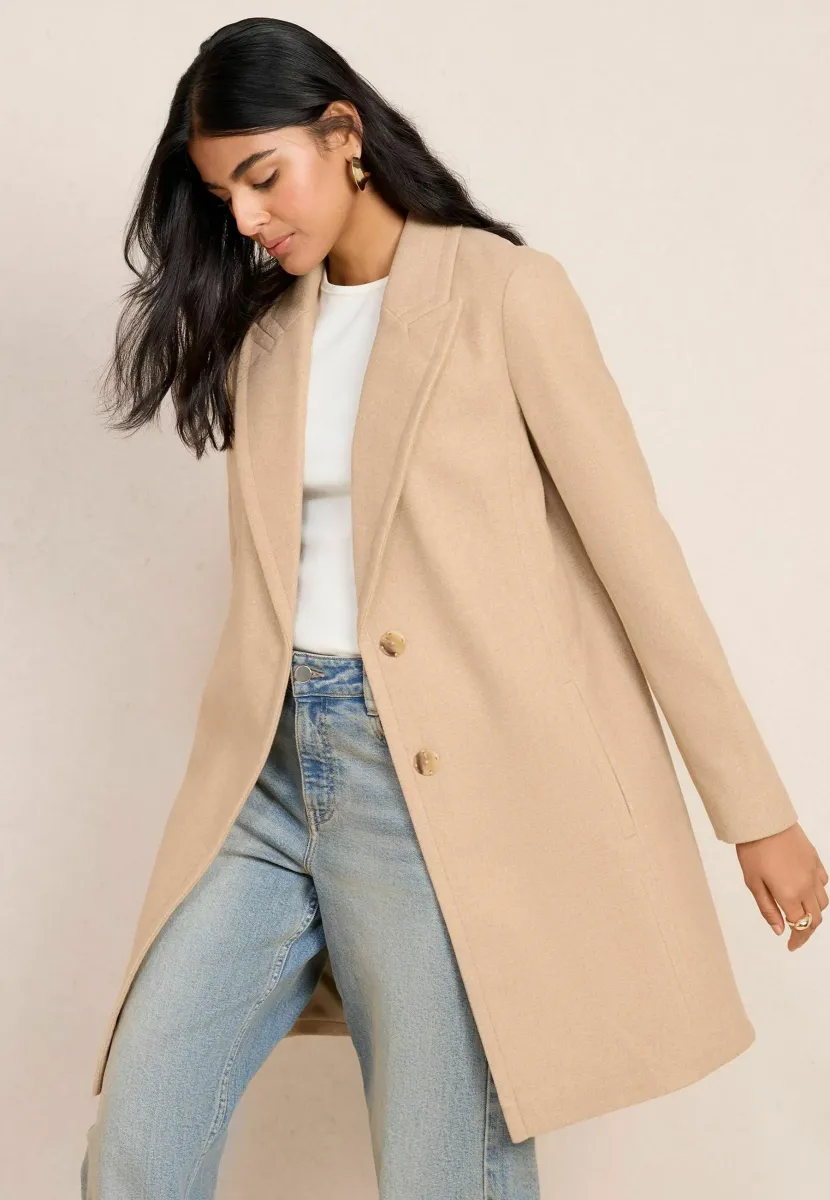 TAILORED SINGLE BUTTON - Kurzmantel - neutral