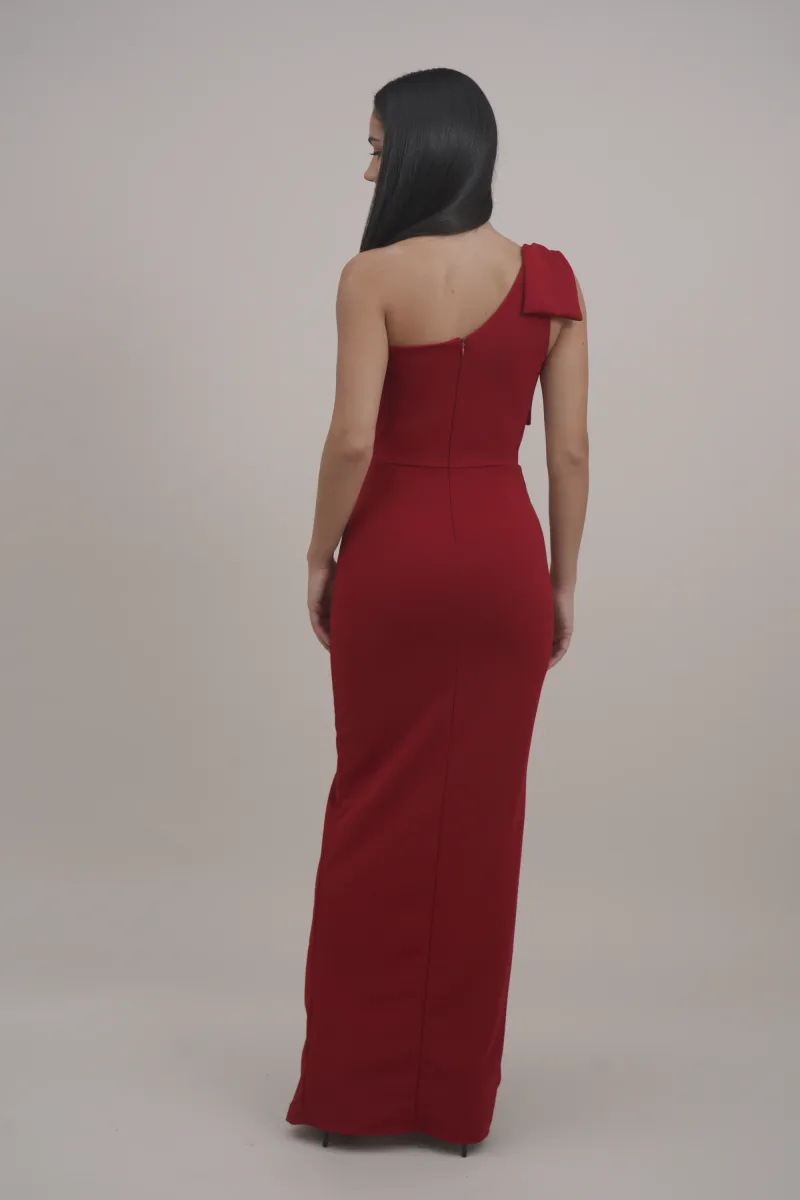 TALIA BOW - Maxikleid - cherry red