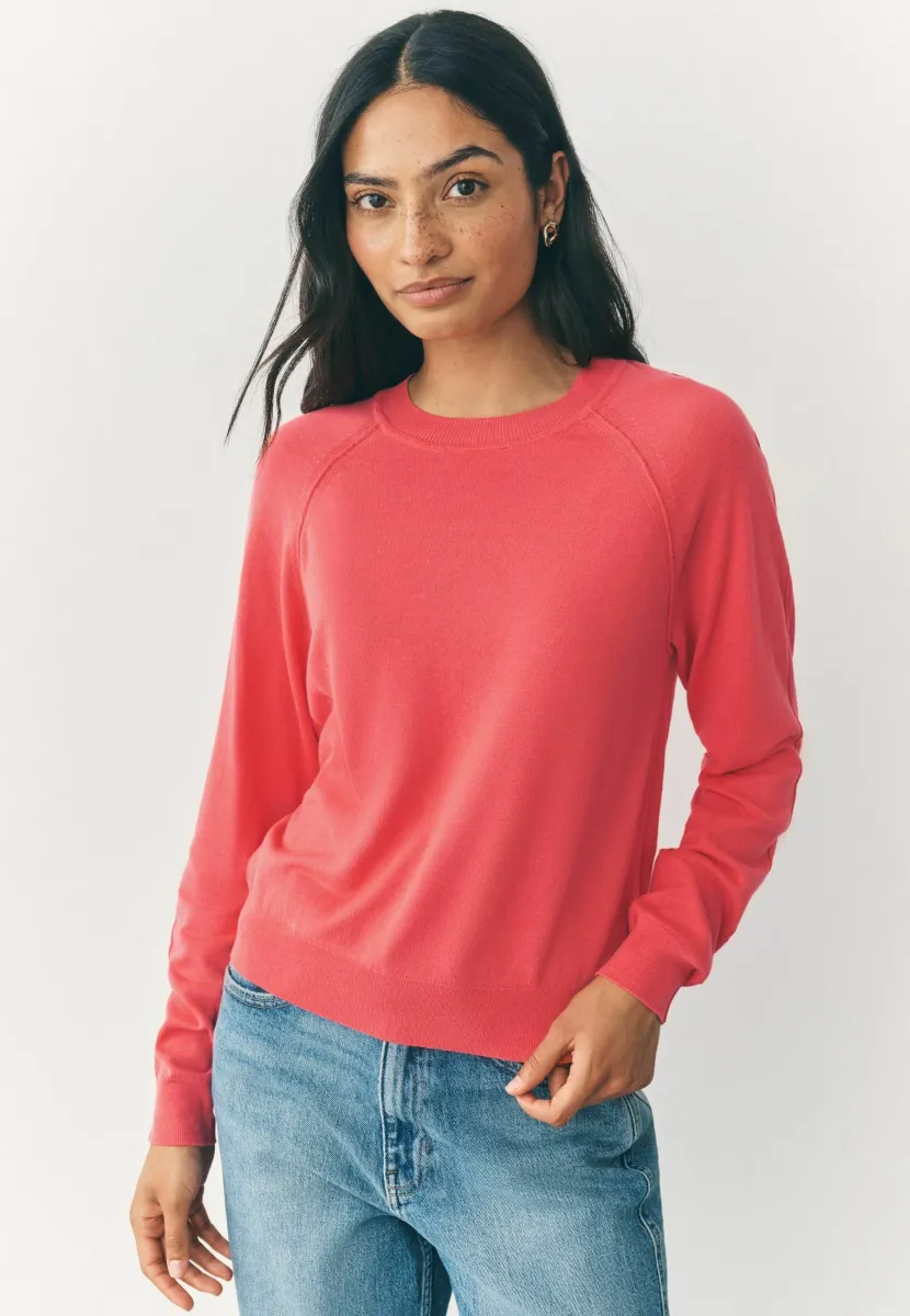 TALL FIT - SOFT TOUCH CREW NECK - Strickpullover - coral pink