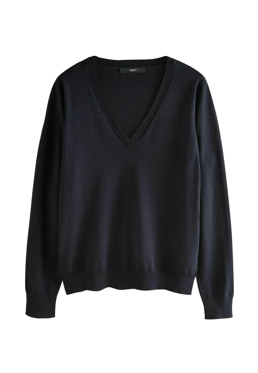TALL FIT SOFT TOUCH - Strickpullover - blue navy