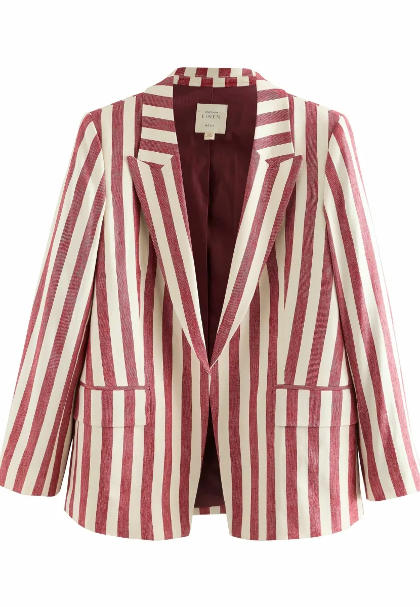 TALL FIT - STRIPED - Blazer - red ecru