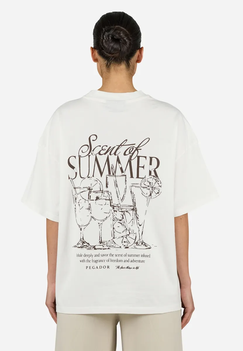 TAPO HEAVY OVERSIZED TEE - T-Shirt print - washed unbleached