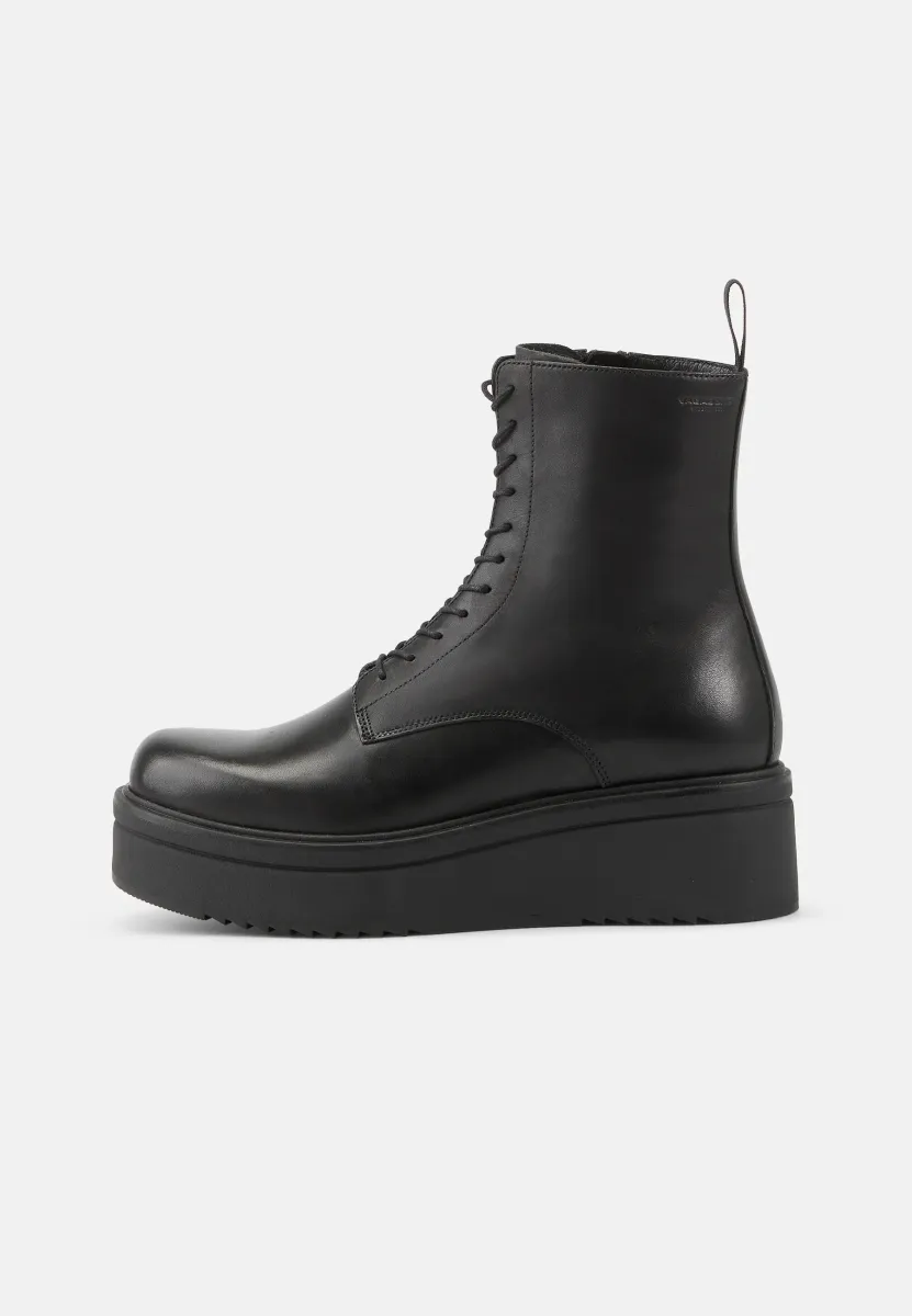 TARA - Plateaustiefelette - black