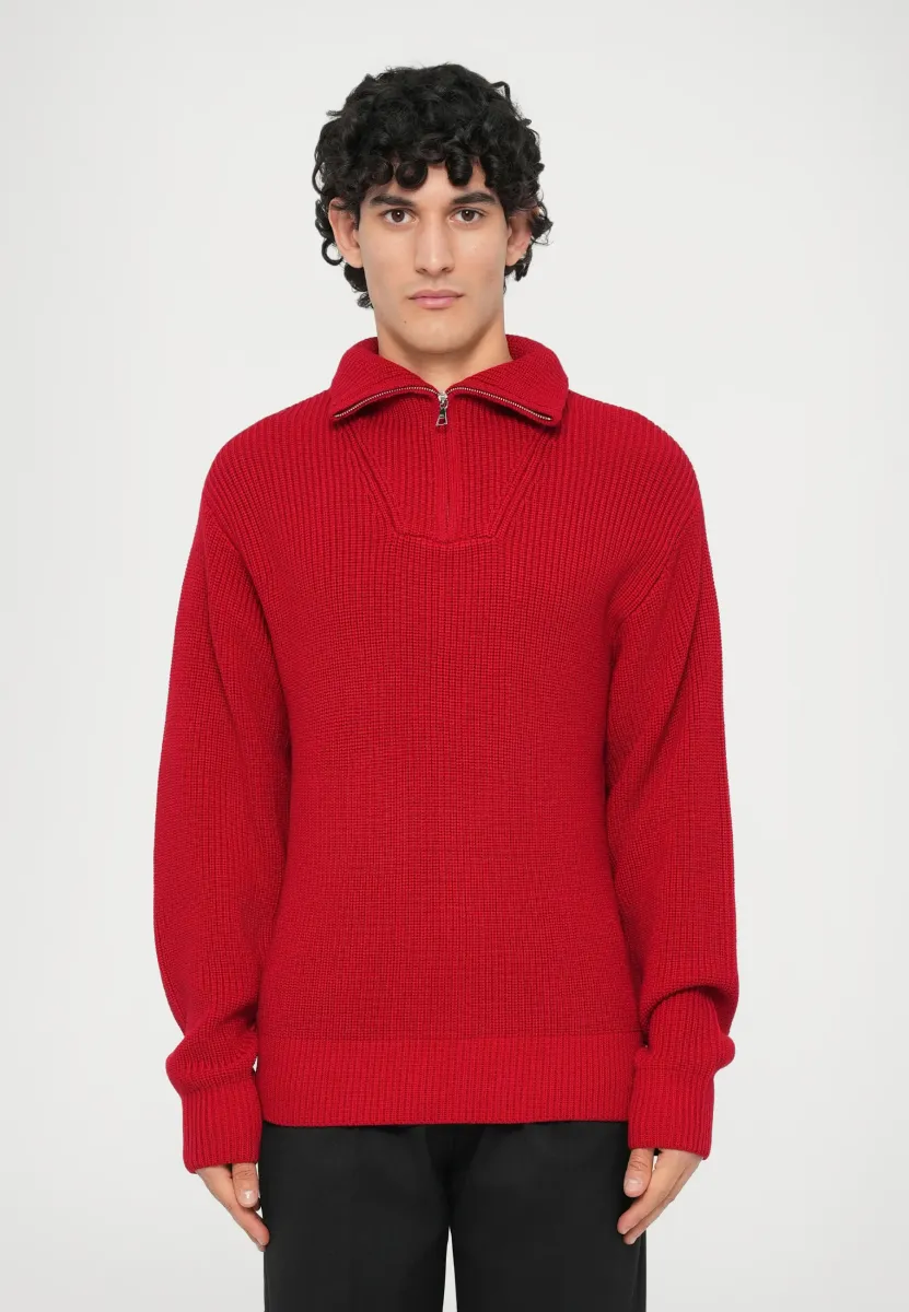 TAREK MOCK NECK  - Strickpullover - passion red