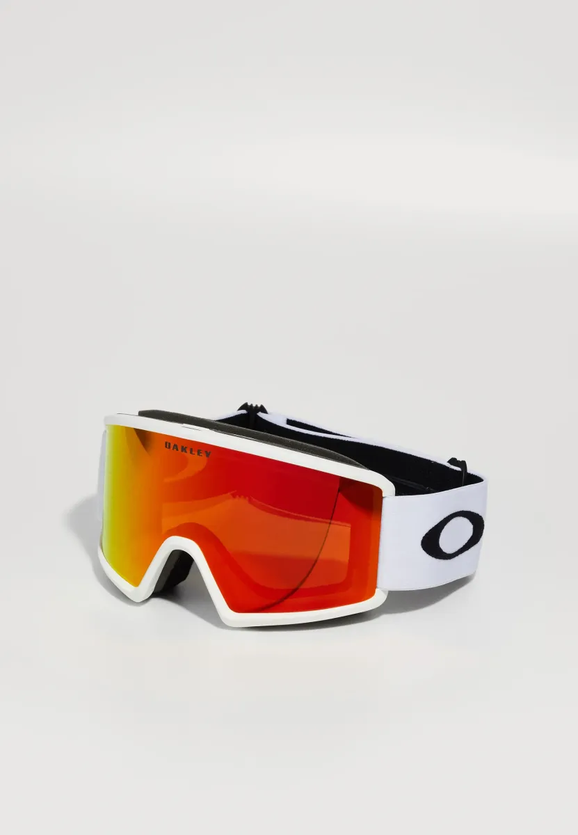 TARGET LINE L UNISEX - Skibrille - matte white/fire iridium