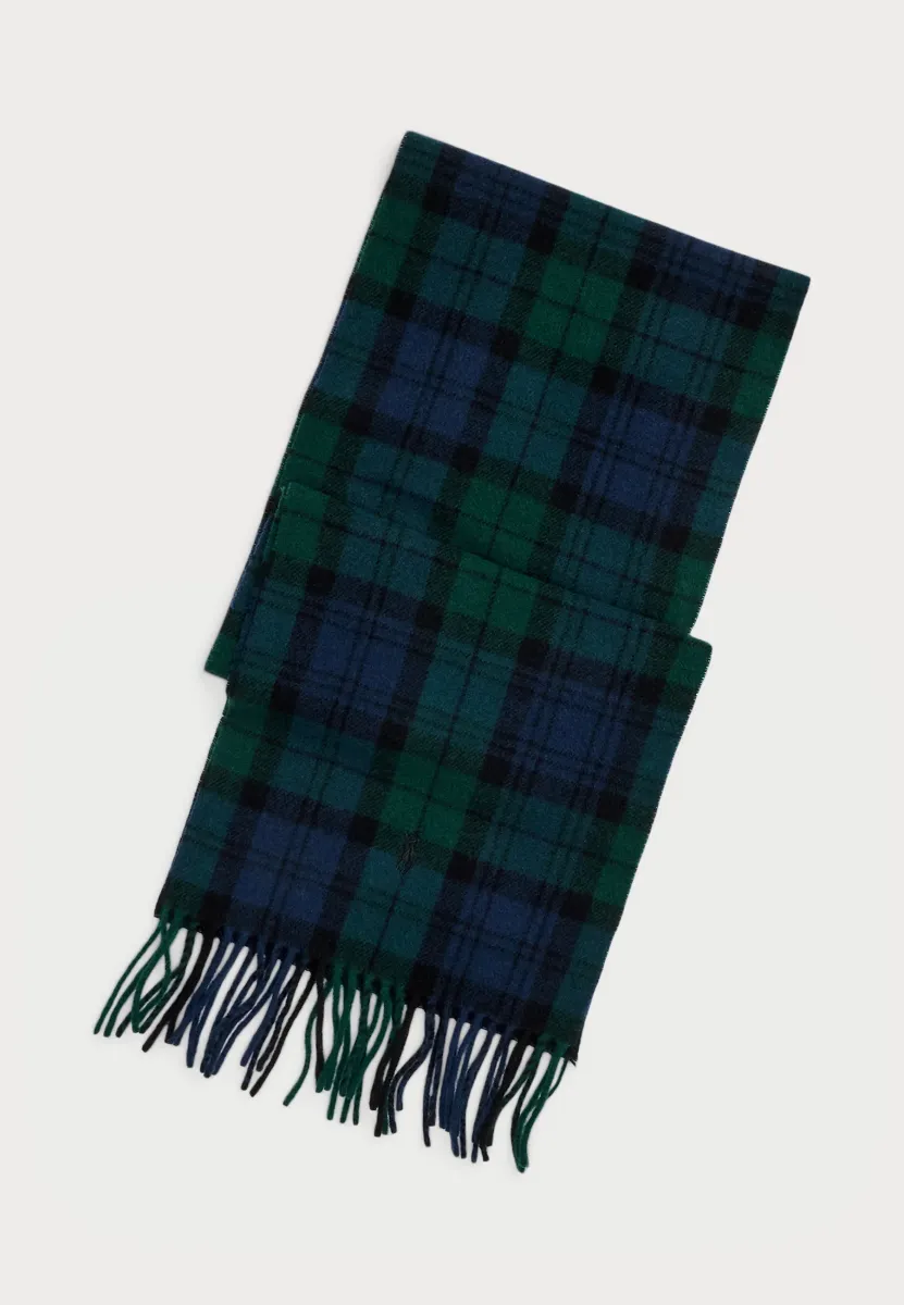 TARTAN FRINGE WOOL SCARF - Schal - blackwatch