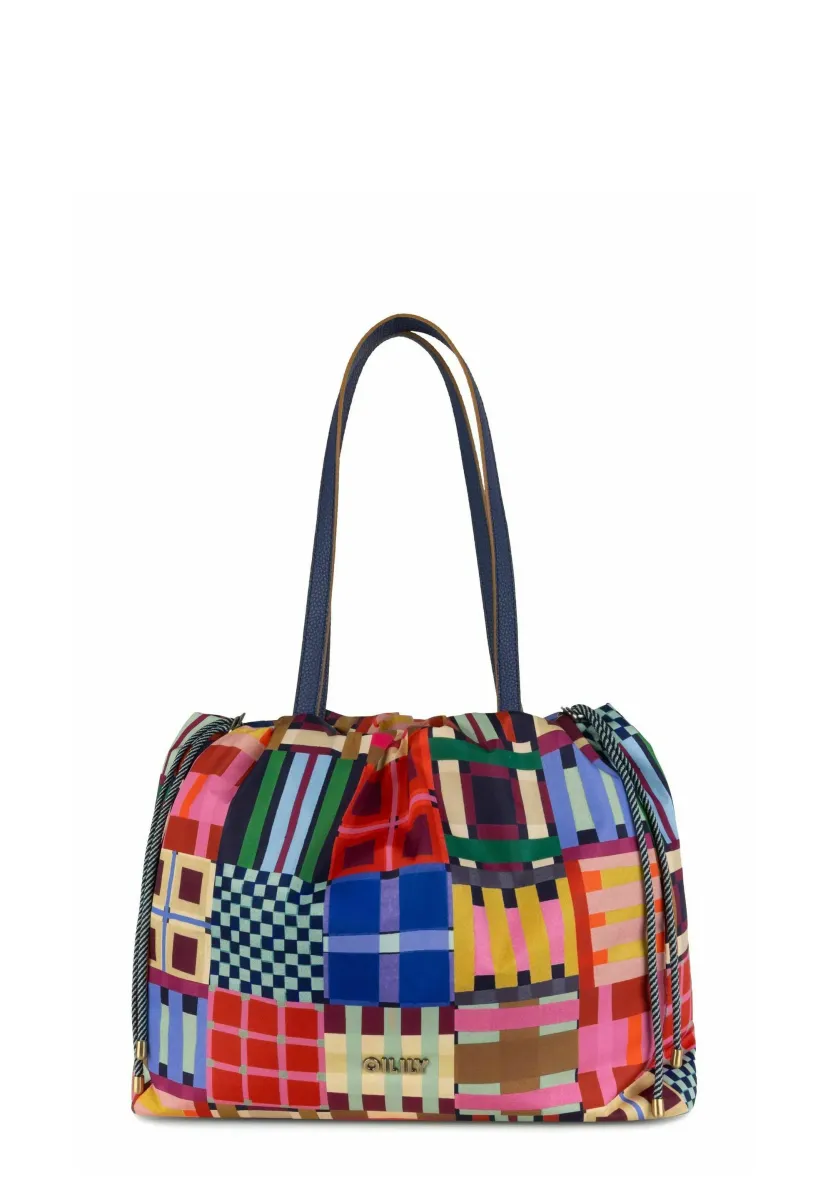 TARTAN TAPE SKAR - Handtasche - wedgewood