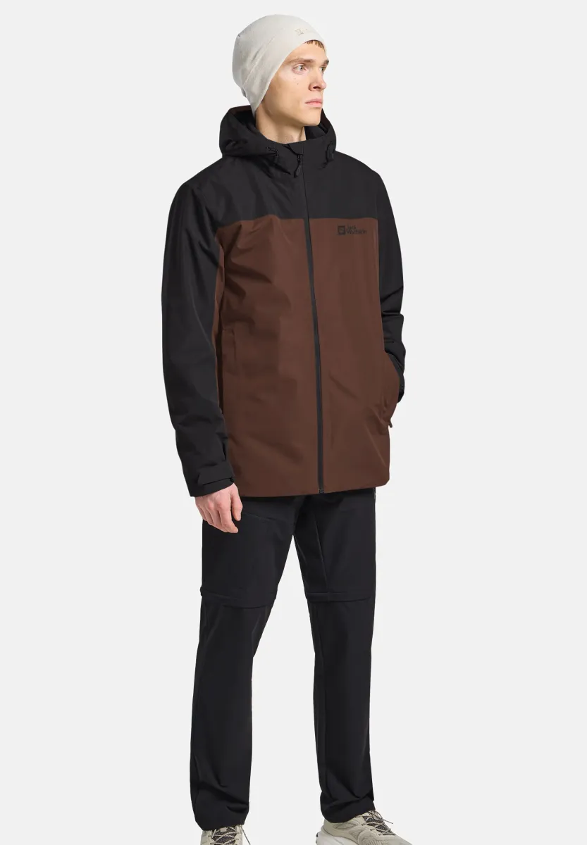 TAUBENBERG 3IN1 M - Regenjacke / wasserabweisende Jacke - hot choc