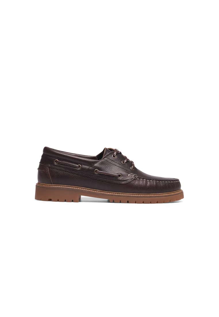TAYLOR LEATHER BOAT SHOE UNISEX - Bootsschuh - brown