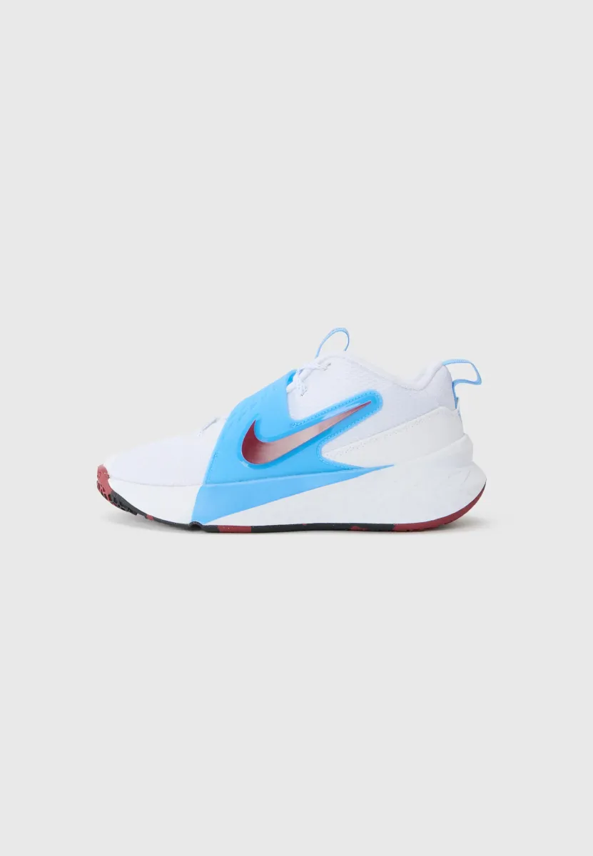 TEAM HUSTLE UNISEX - Basketballschuh - white/red/blue/black