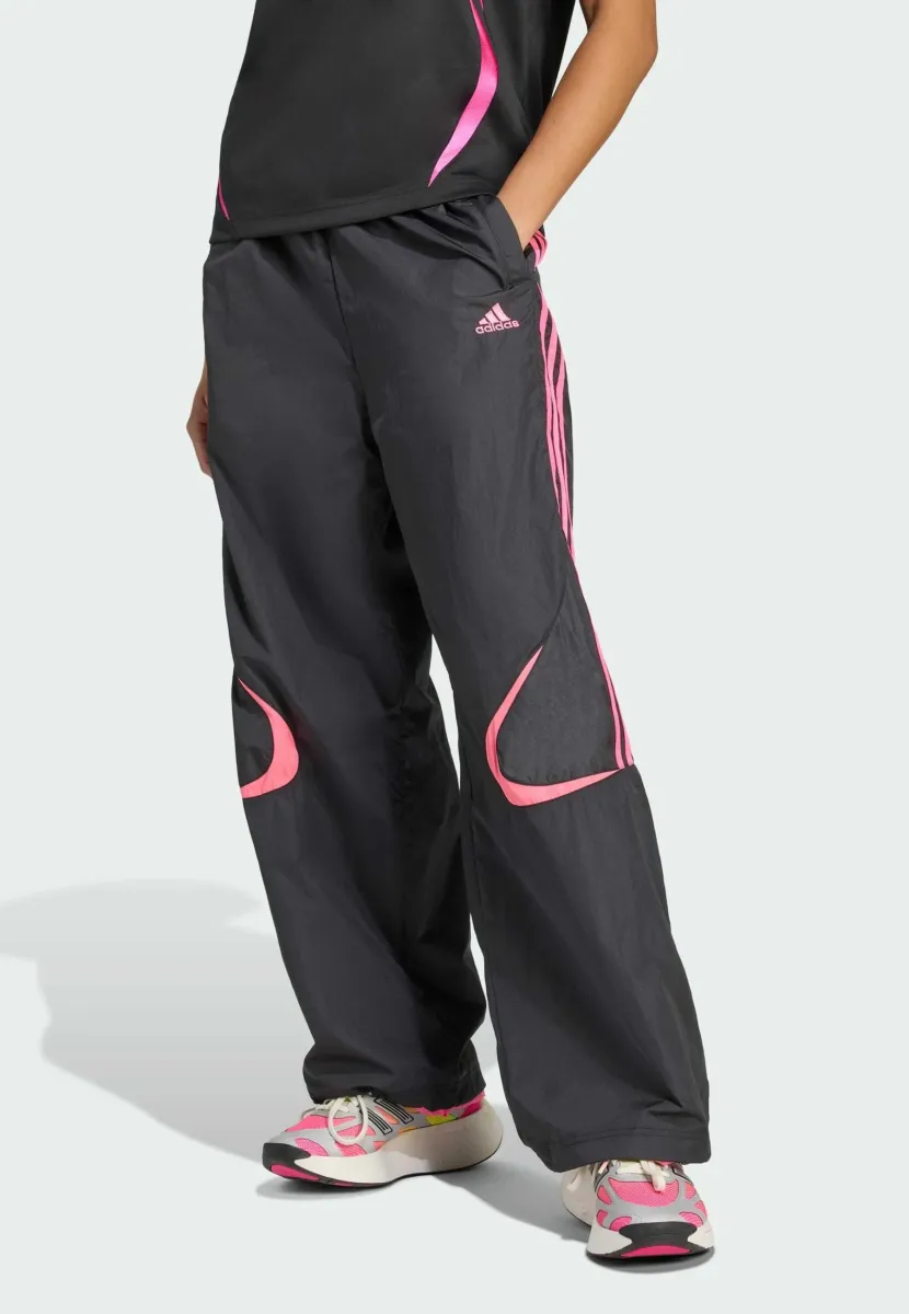 TEAMGEIST  - Jogginghose - black   semi lucid fuchsia
