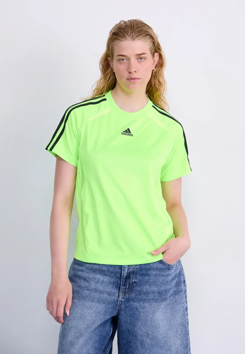 TEAMGEIST TEE - T-Shirt print - signal green/black