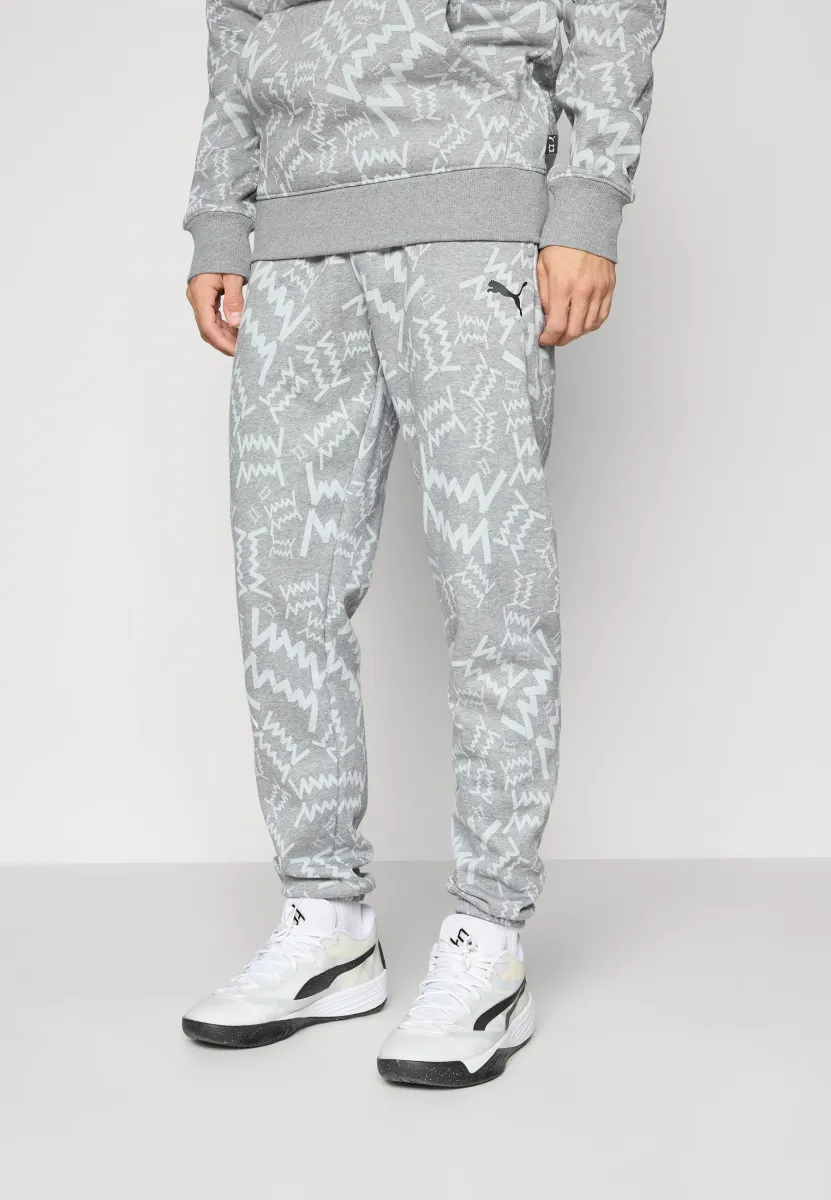 TEAMJAWS POST GAME PANTS - Jogginghose - medium gray heather