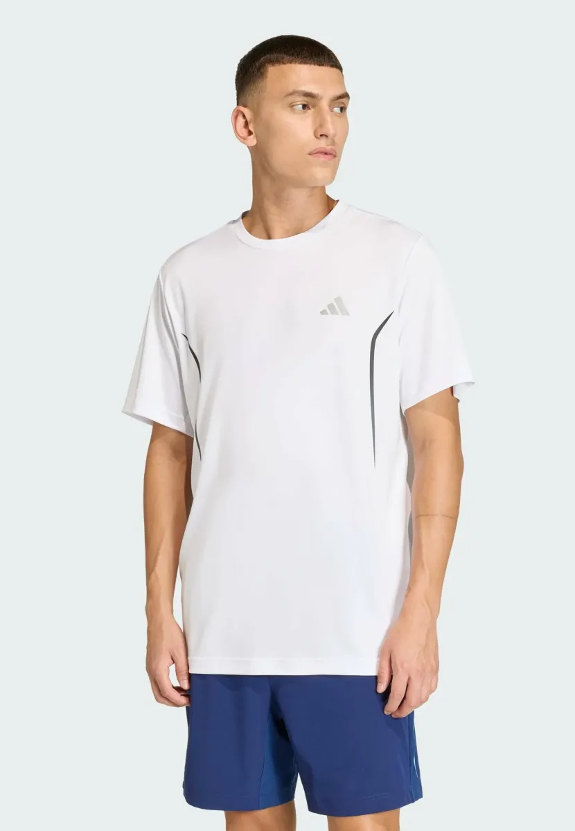TECH APP GF TEE - T-Shirt print - white   reflective silver
