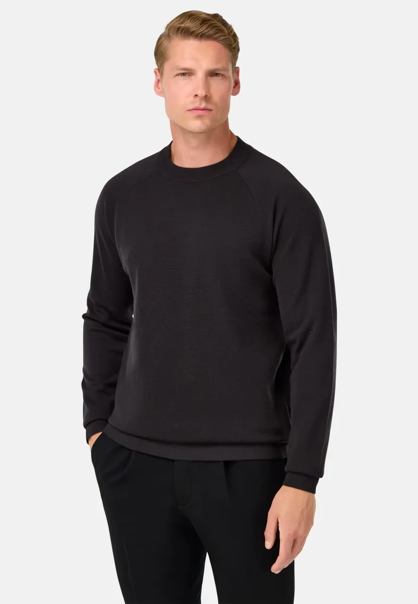 TECH CREW NECK - Strickpullover - brown