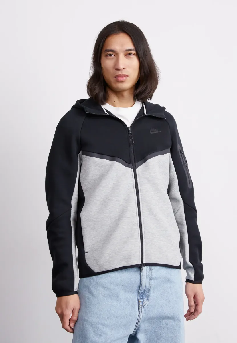 TECH FLEECE - Sweatjacke - black/dark grey heather