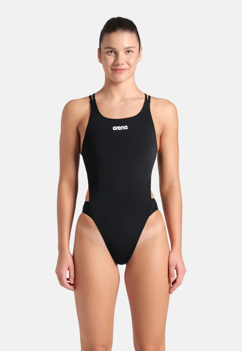 TECH MULTI SOLID - Badeanzug - black-white