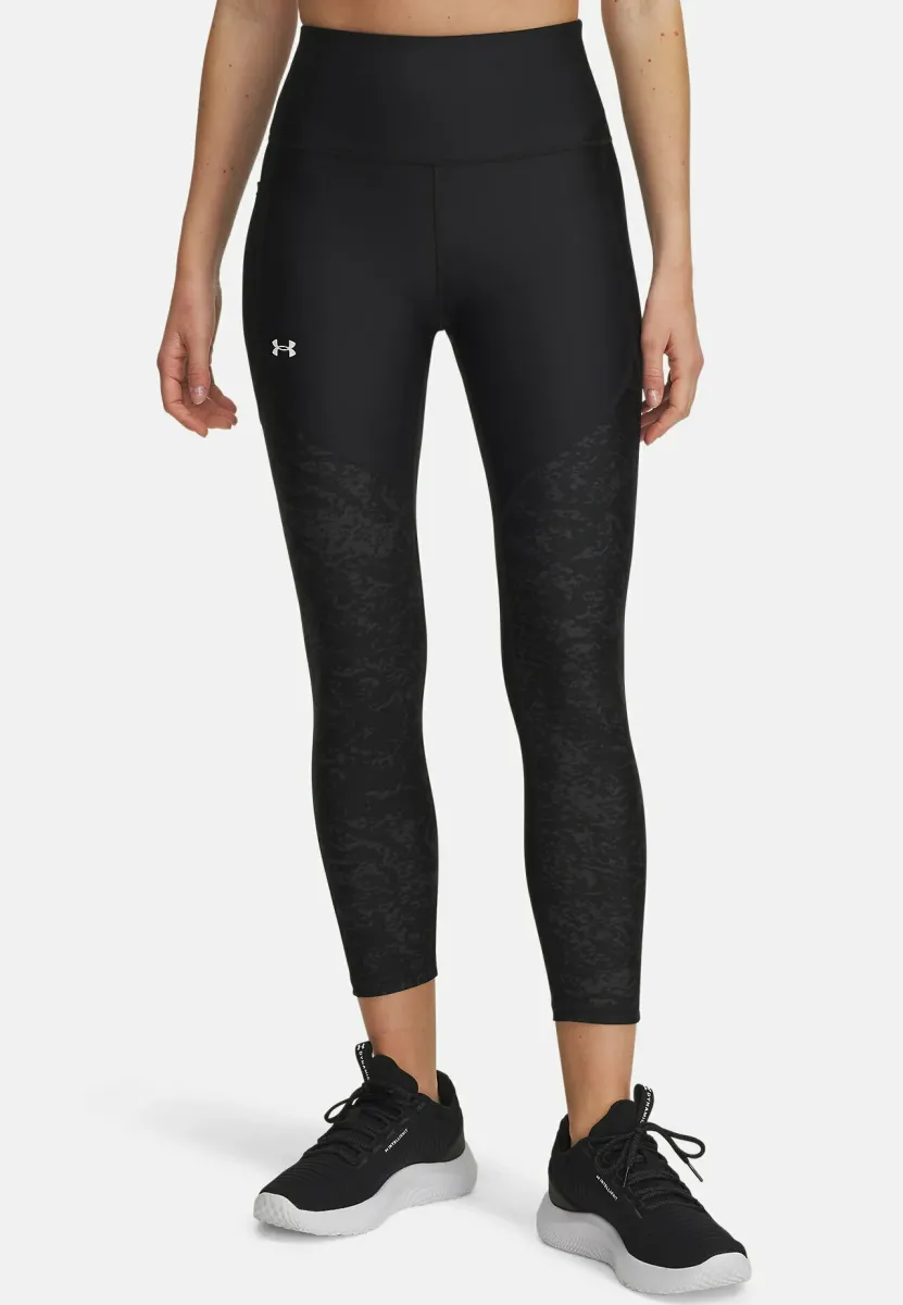 TECH PRINTED PANEL - Tights - black