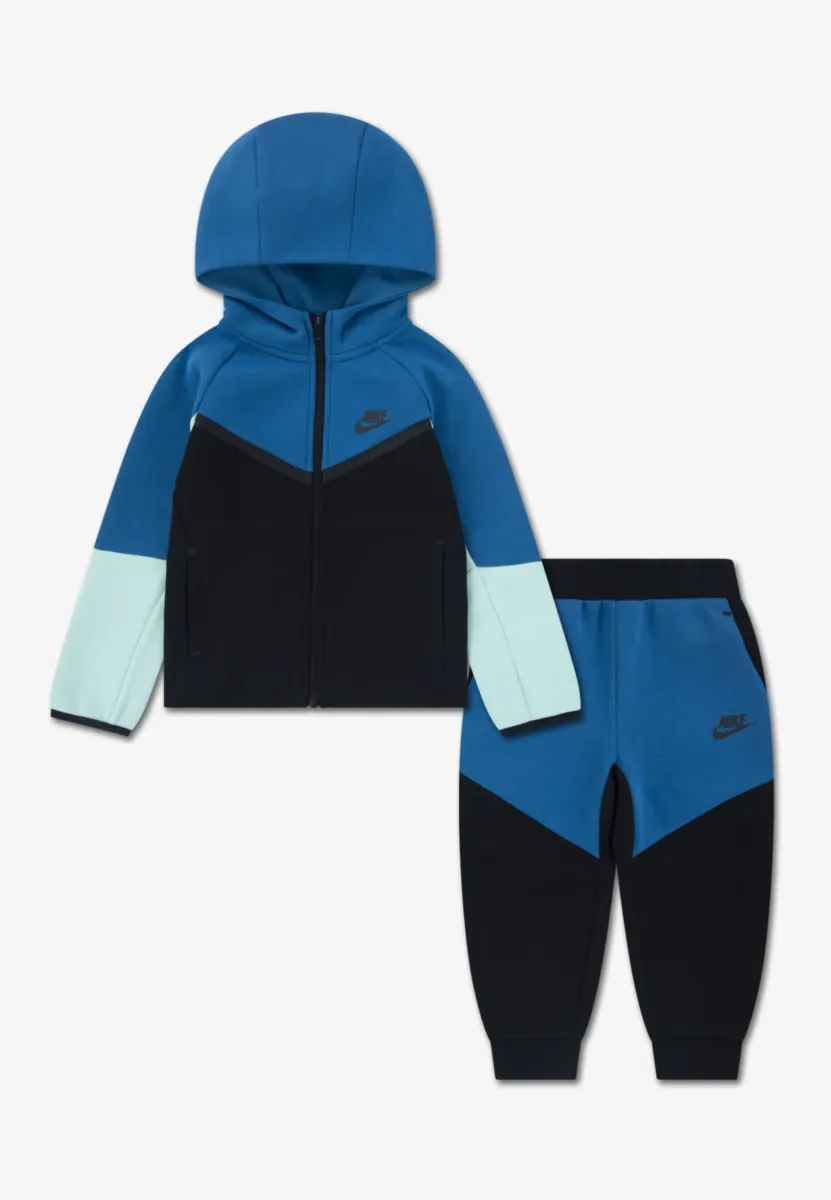 TECH SET UNISEX - Sweatshirt - black/green abyss/mint foam