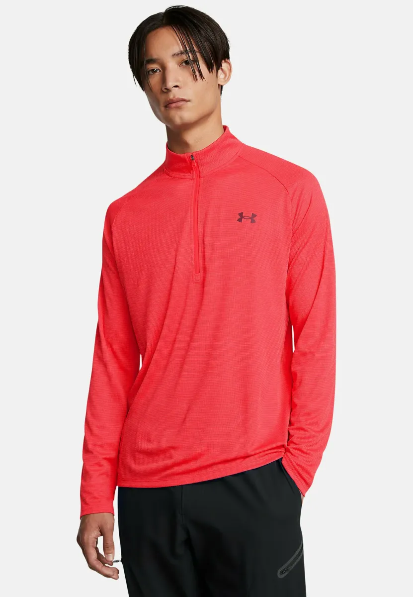 TECH TEXTURED - Langarmshirt - racer red
