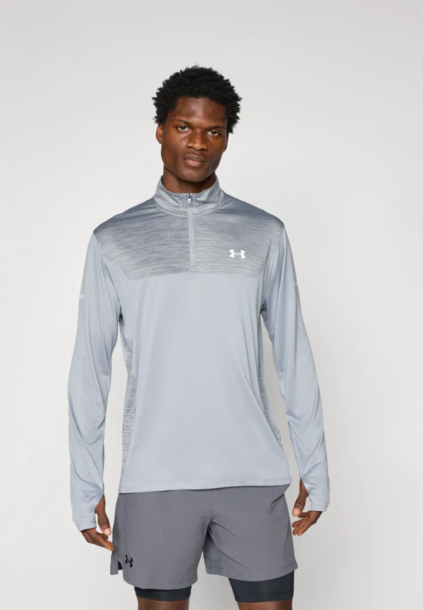TECH UTILITY 1/4 ZIP - Langarmshirt - steel/castlerock/white