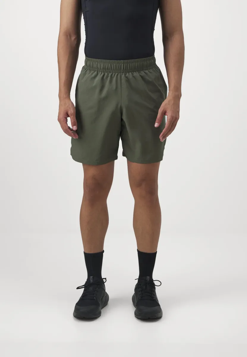 TECH WOVEN WORDMARK - Kurze Sporthose - green/black