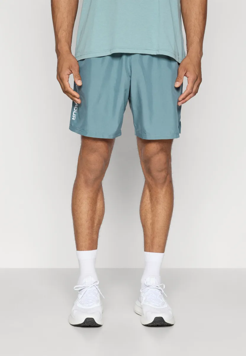 TECH WOVEN WORDMARK - Kurze Sporthose - jasper blue/white