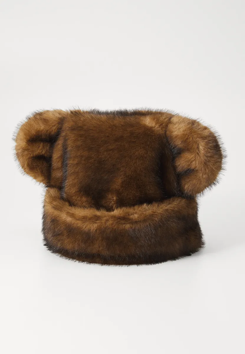 TEDDY HAT - Mütze - dark brown