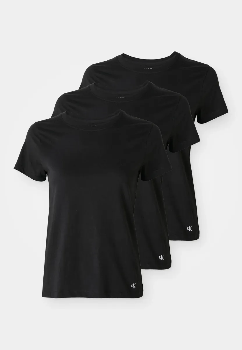 TEE 3 PACK - Unterhemd/-shirt - black