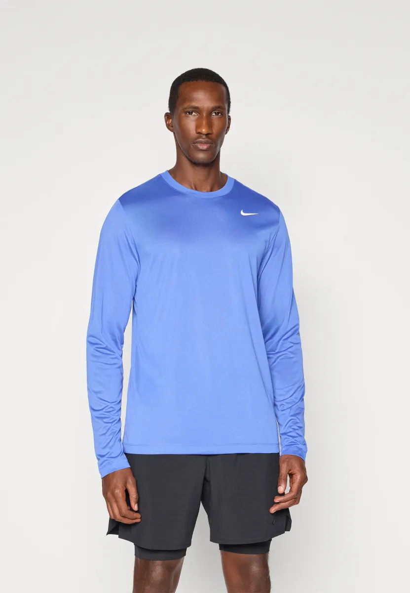 TEE RESET - Langarmshirt - comet blue/white