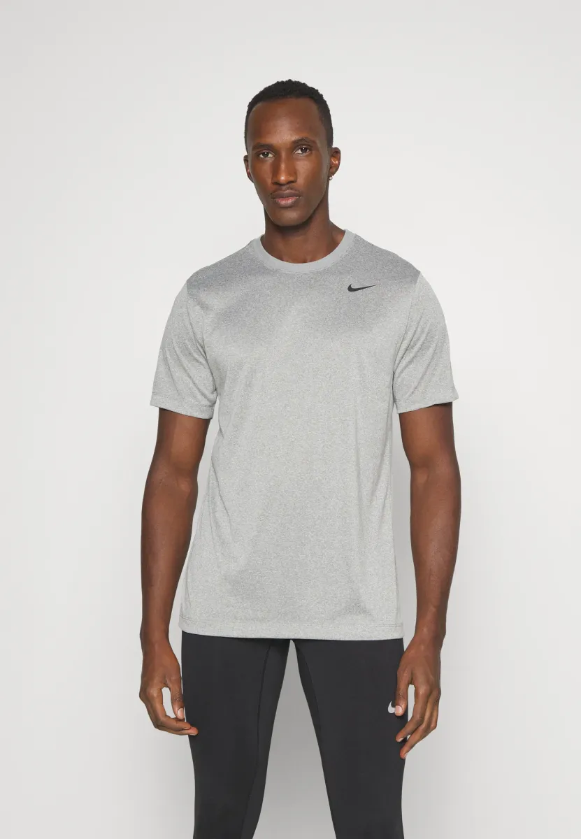 TEE RESET - Sport T-Shirt - tumbled grey/flt silver heather/black