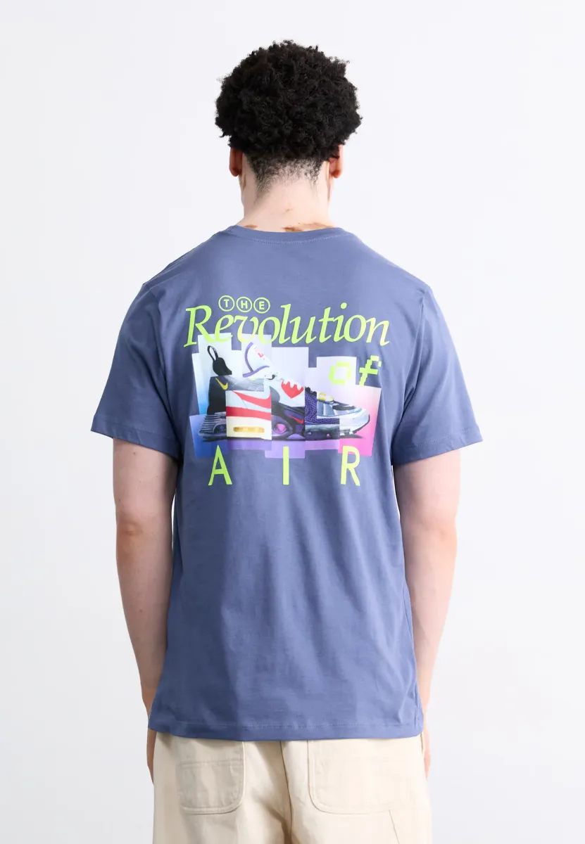 TEE - T-Shirt print - diffused blue