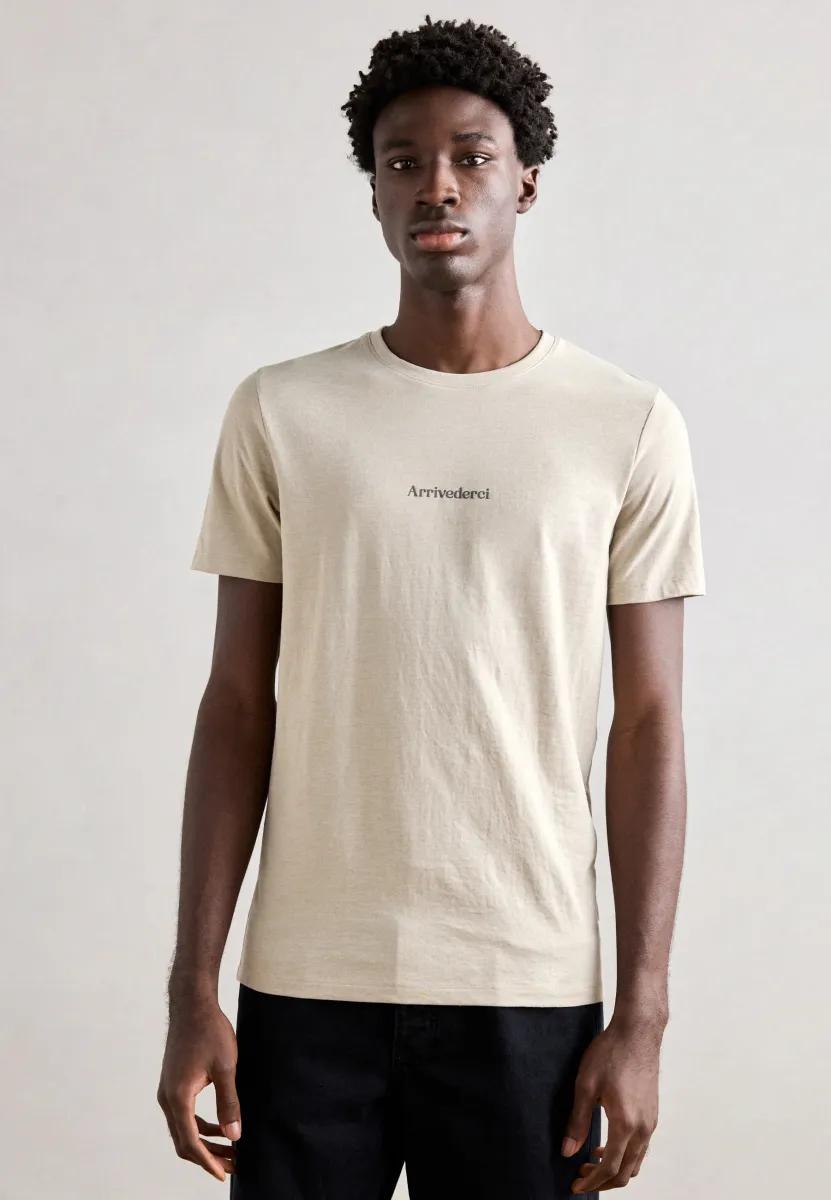 TEE - T-Shirt print - light stone melange