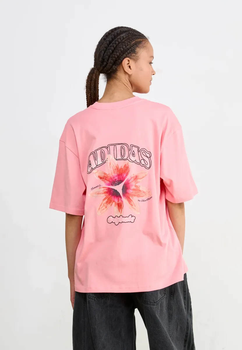 TEE - T-Shirt print - semi pink spark