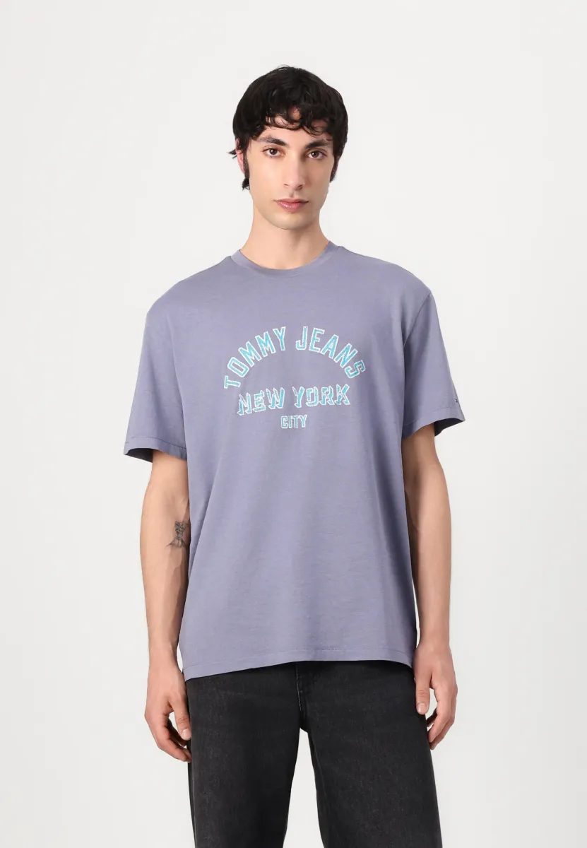 TEE - T-Shirt print - washed blue