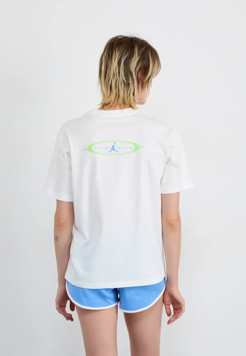 TEE - T-Shirt print - white/key limeblack