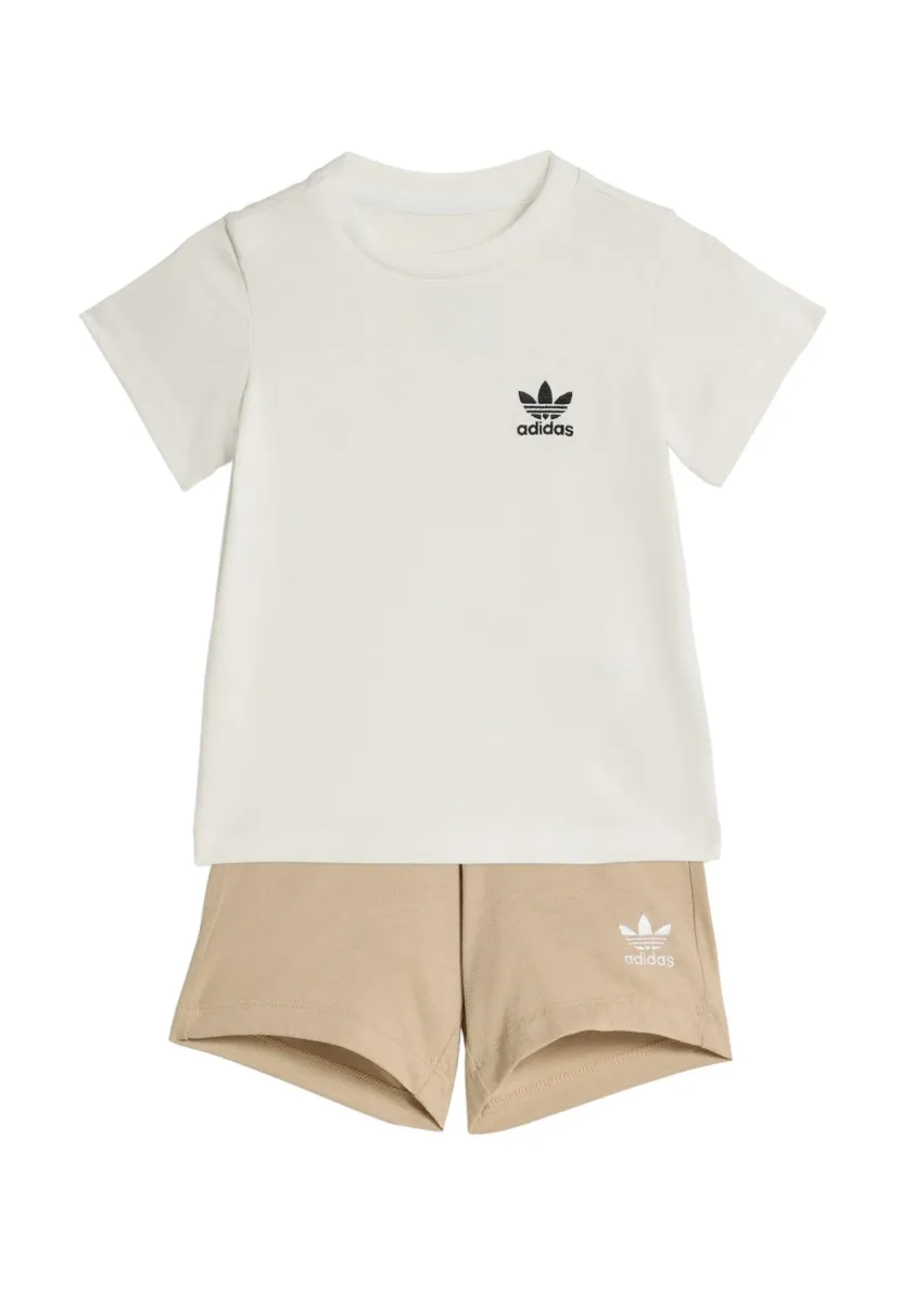 TEE UNISEX SET - Shorts - stone khaki