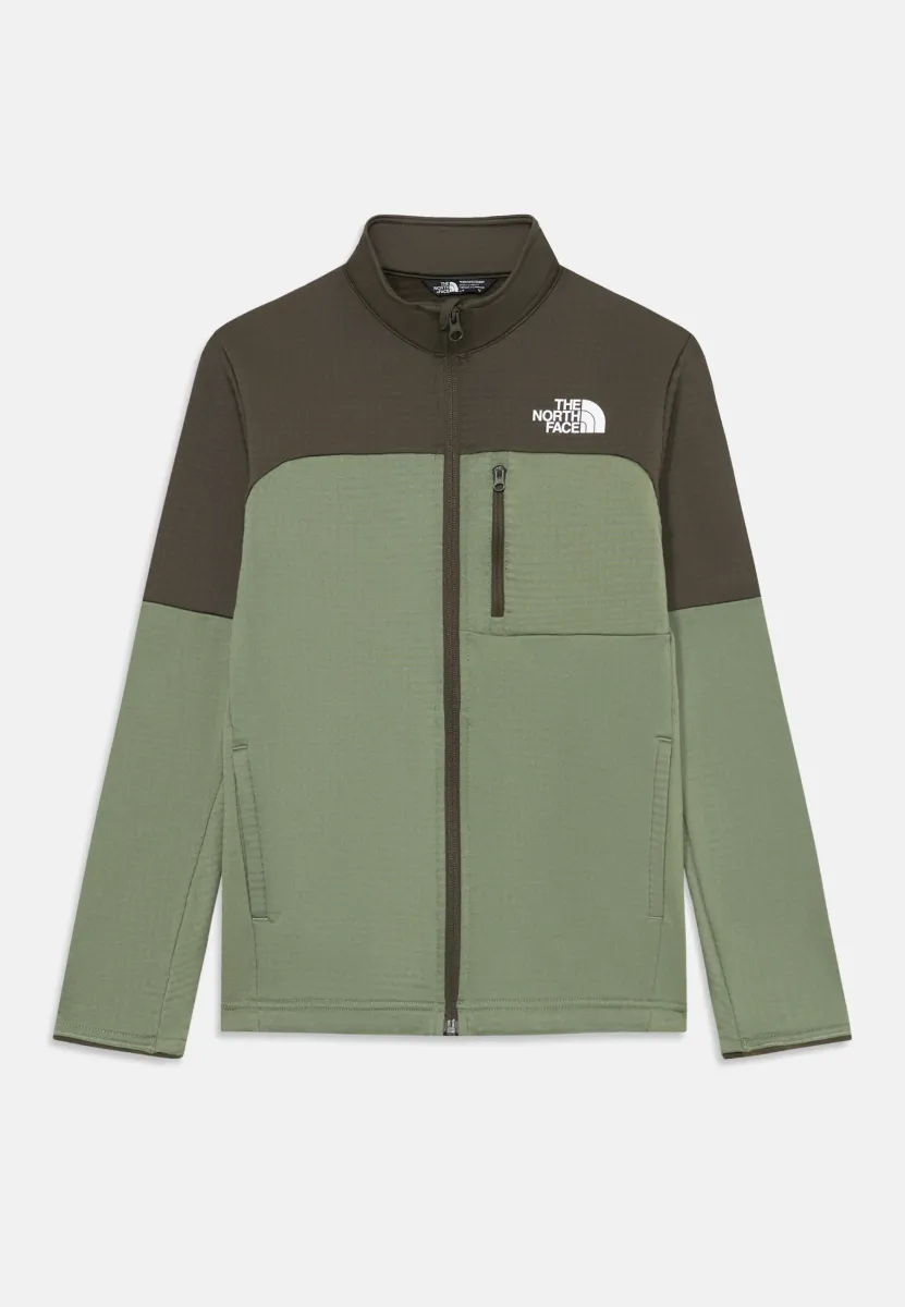 TEEN HIKE MIDLAYER UNISEX - Sweatjacke - bark mist/new taupe green