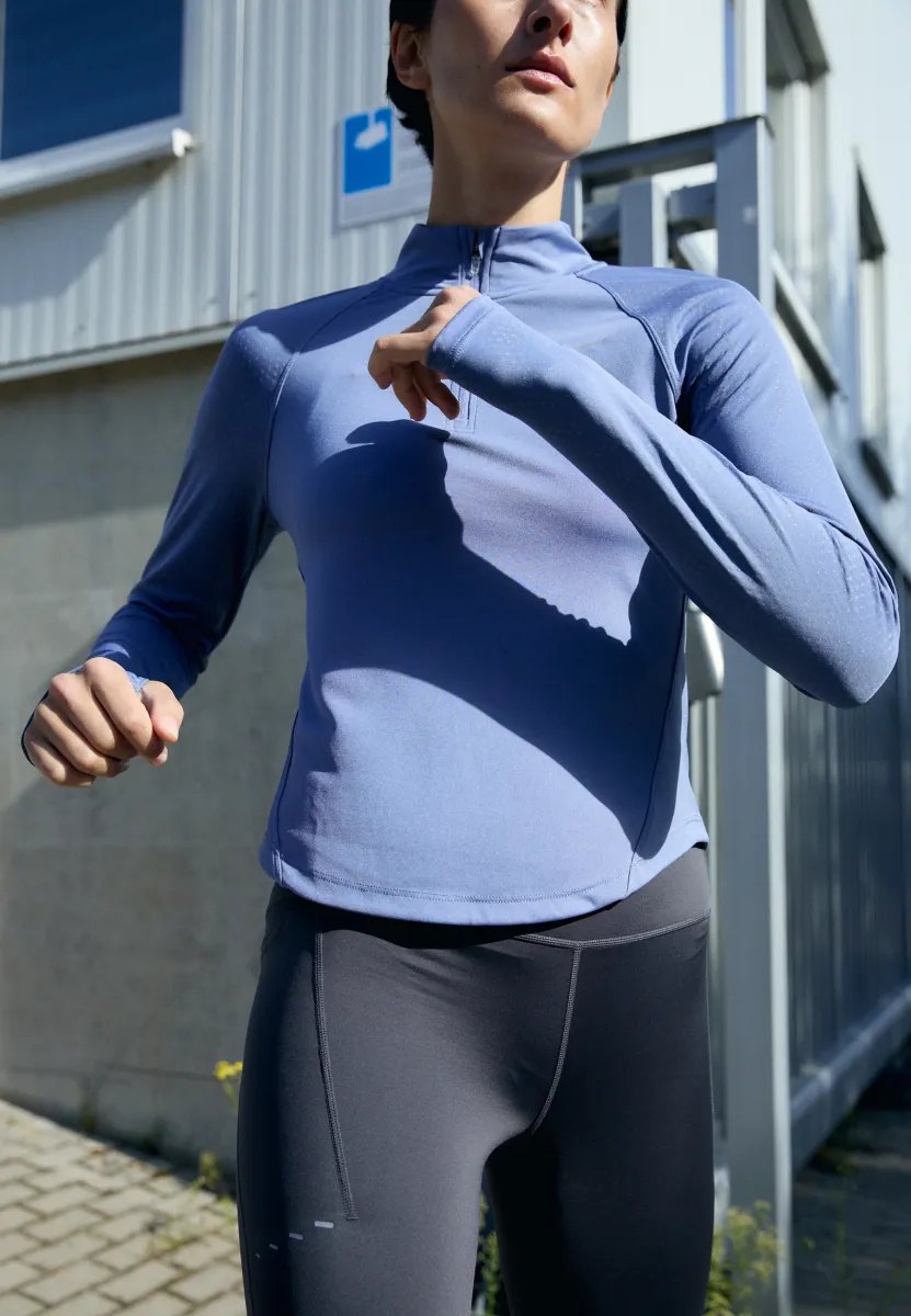 TEMPO - Langarmshirt - world indigo/reflective silver