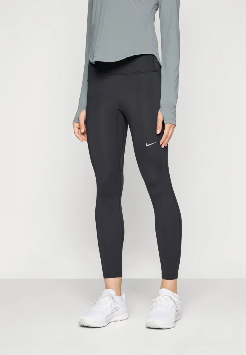 TEMPO - Lauftights - black/reflective silver-coloured