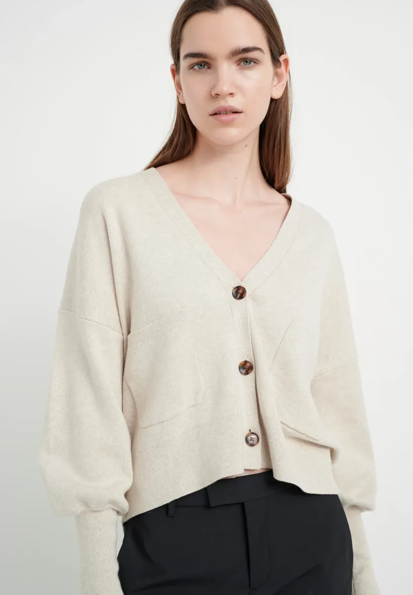 TENLEY INO-SHAPE - Strickjacke - simply taupe melange