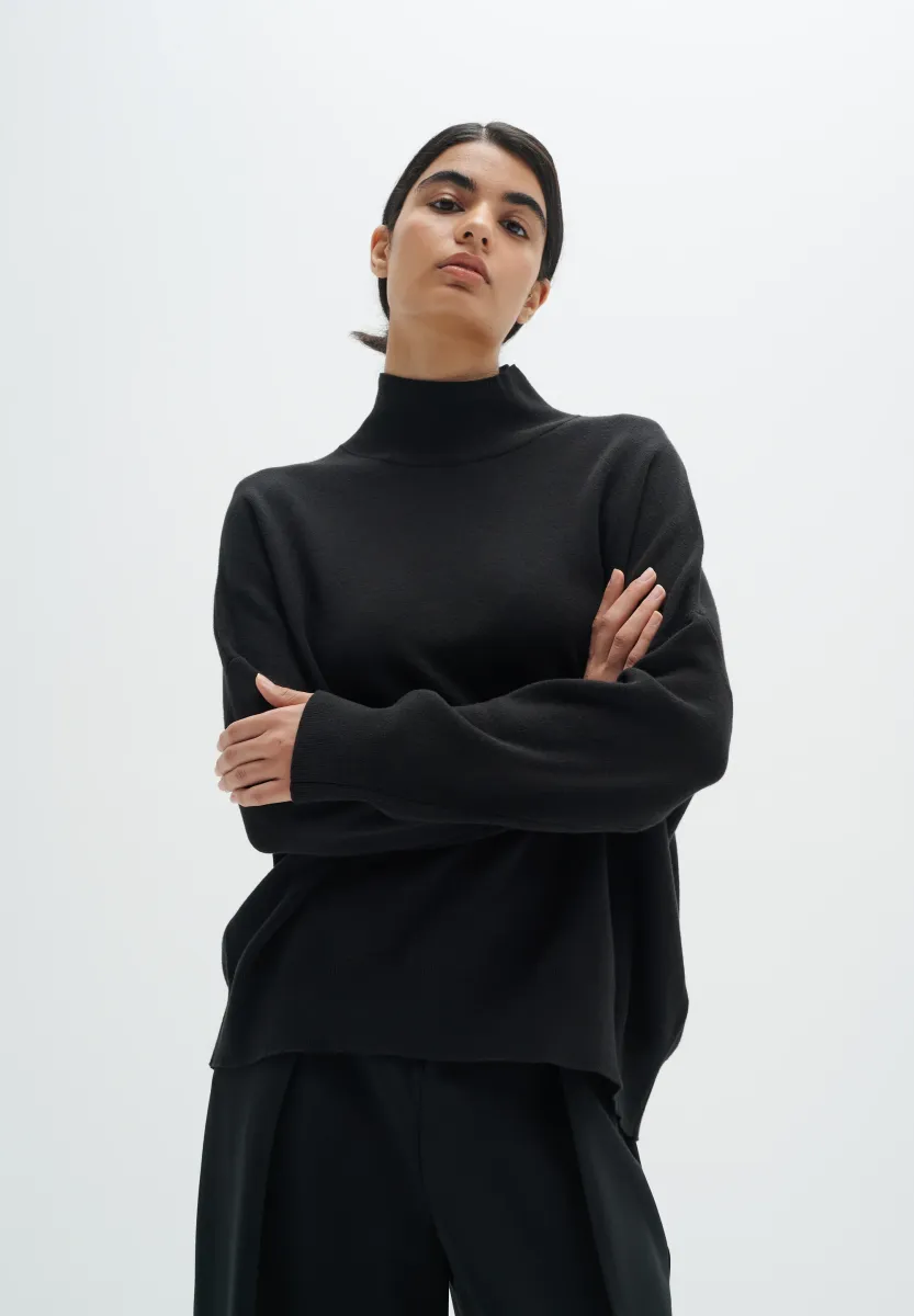 TENLEY TURTLENECK   - Strickpullover - black
