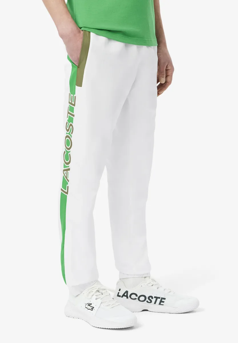 TENNIS PANT BLOCK - Jogginghose - blanc vert kaki bci