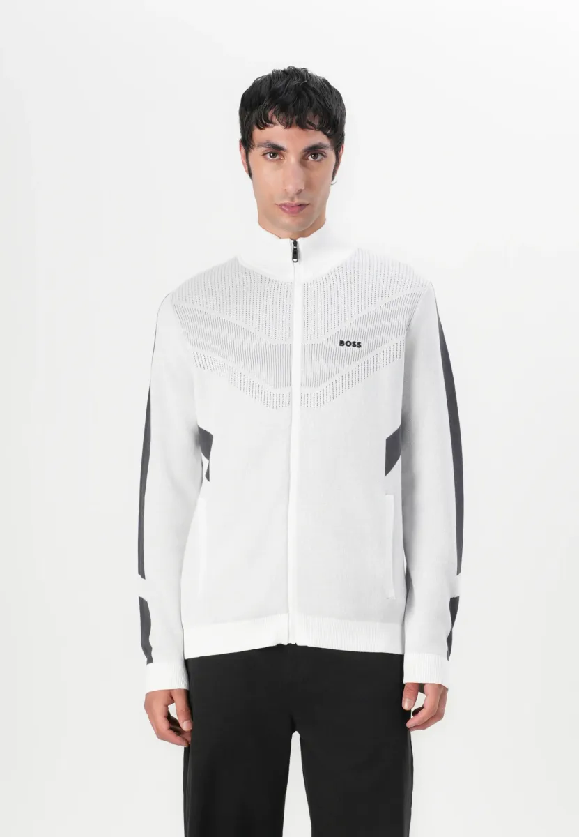 TENNIS RETRO - Strickjacke - white