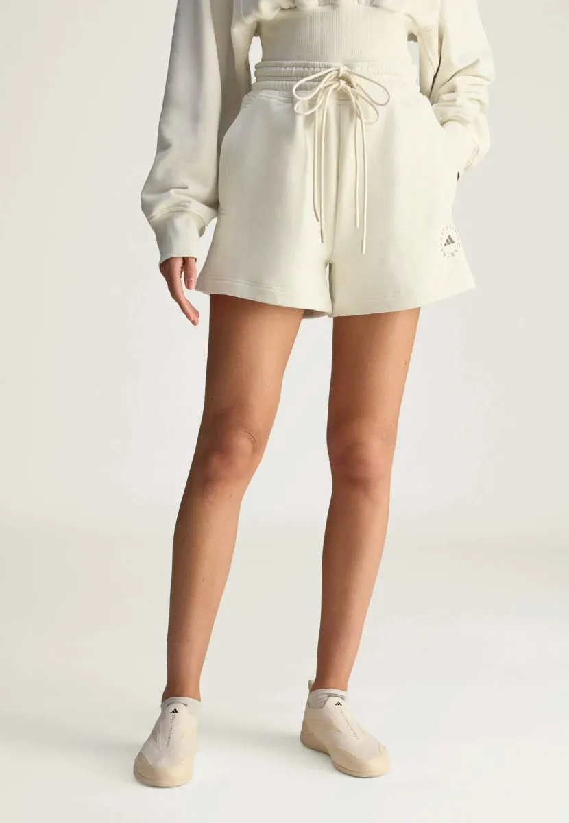 TERRY SHO - Kurze Sporthose - almond milk smc