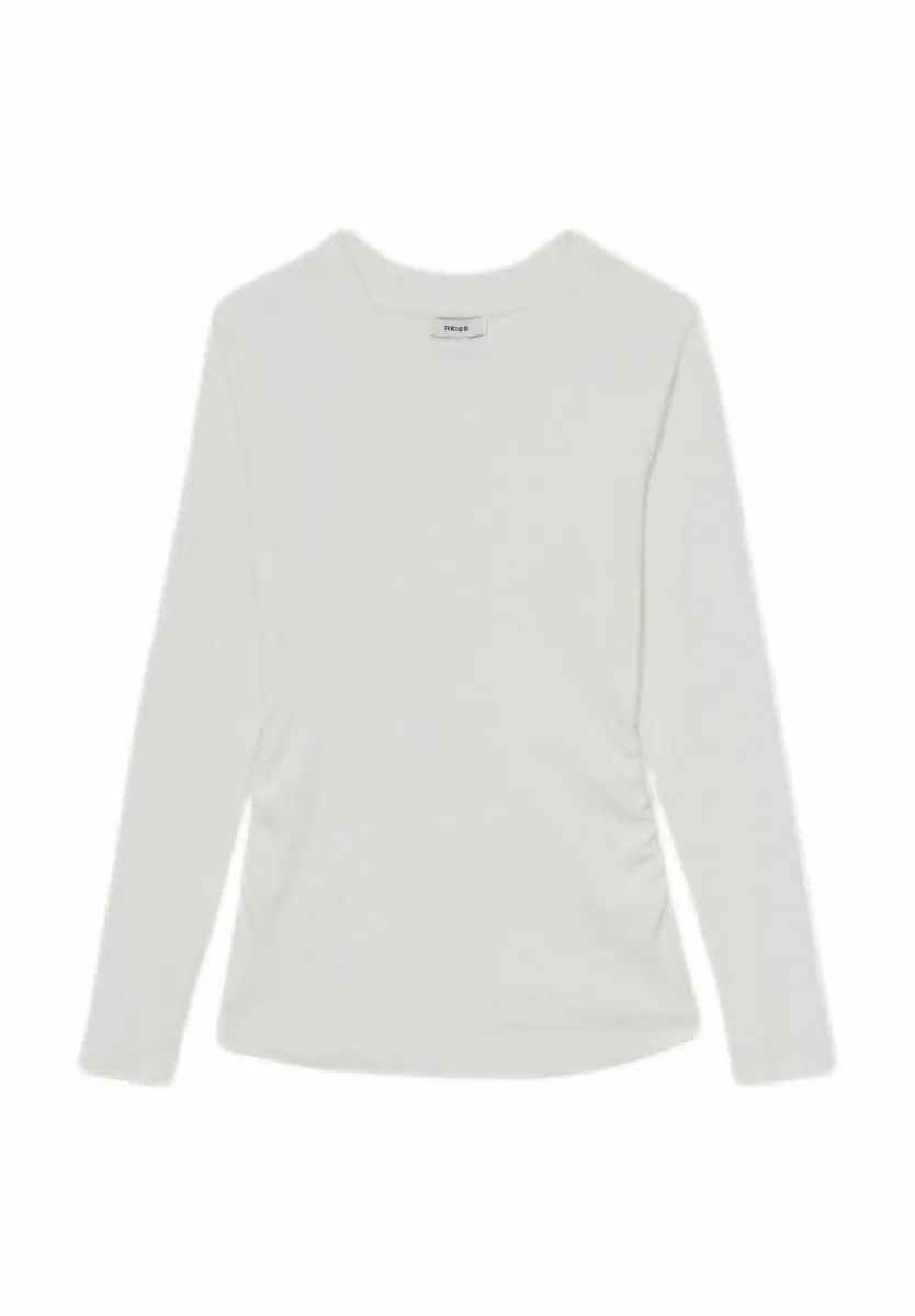 TESSA RUCHED - Langarmshirt - white
