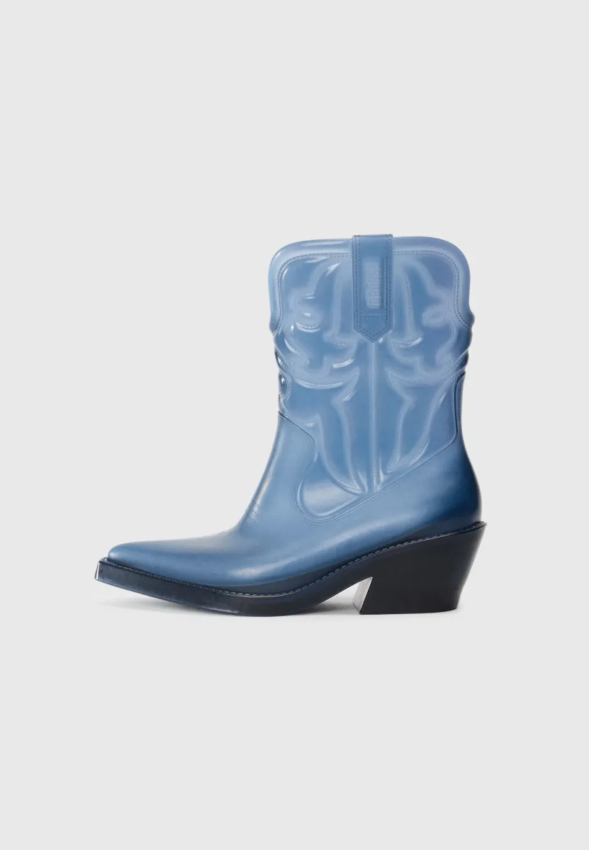 TEXAS - Cowboy-/Bikerboot - transparent blue