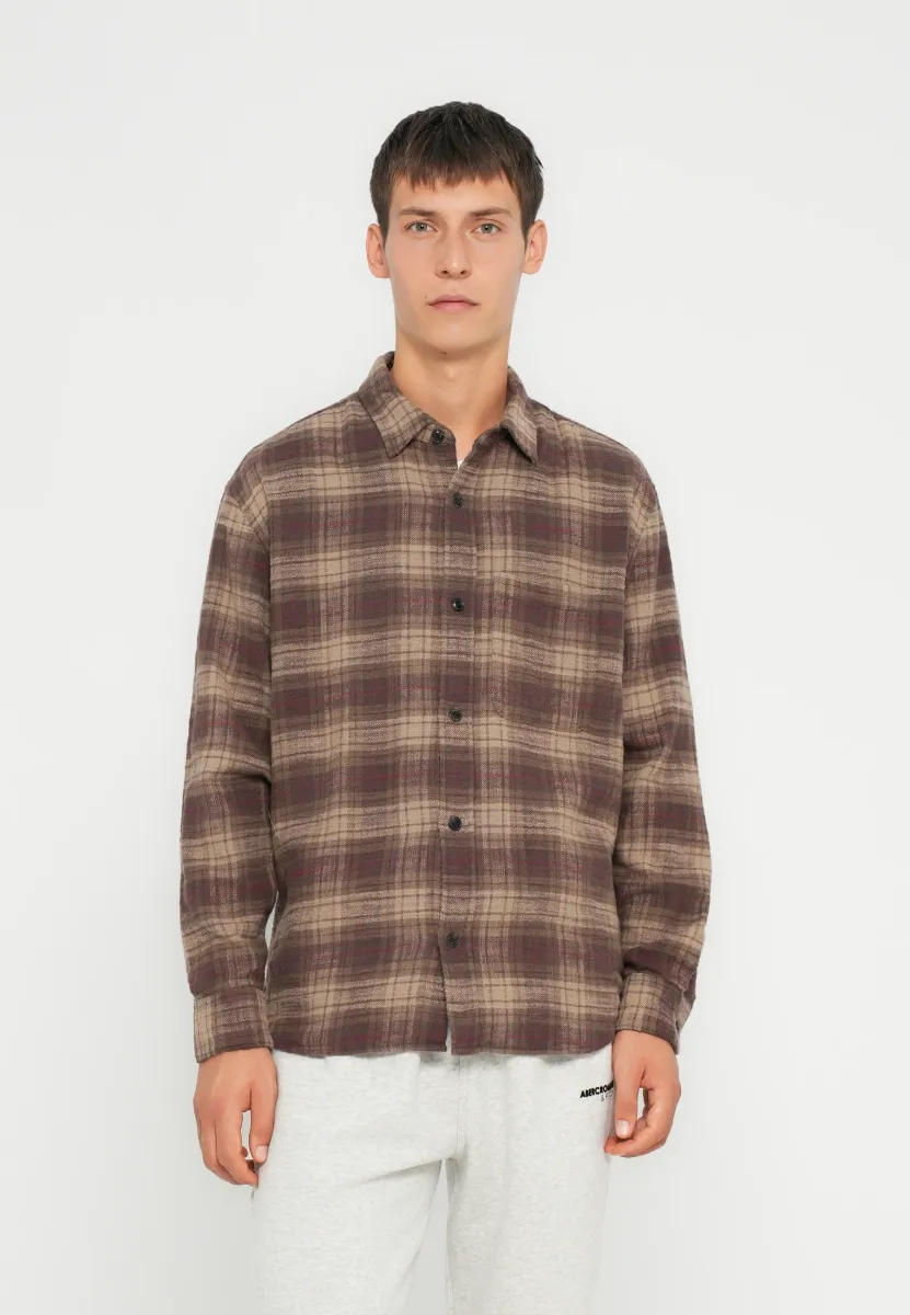 TEXTURAL  - Hemd - light brown/white